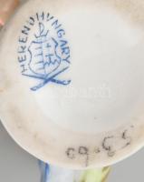 Herendi Viktória mintás vázácska, kézzel festett, jelzett, apró kopásokkal. m: 7 cm