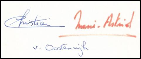 Carl Christian Habsburg herceg (1954-) és felesége Marie-Astrid (1954-) flamand v. holland nyelvű so...