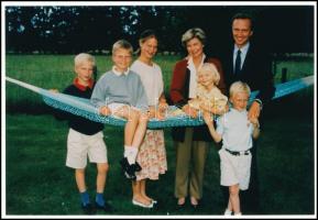 Carl Christian Habsburg herceg (1954-) és felesége Marie-Astrid (1954-) flamand v. holland nyelvű so...