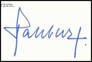 1989 Habsburg Ottó (1912-2011) autográf aláírása dombornyomott, az osztrák magyar koronával díszítet...