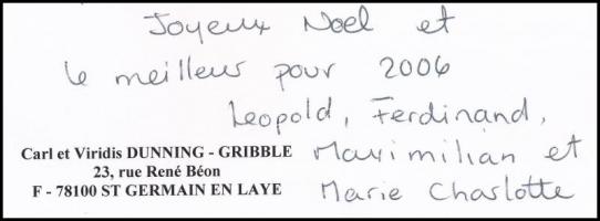 2006 Carl Dunning-Gribble (1961-), Marnhull lordjának és feleségének, Viridis von Habsburg-Lotharing...