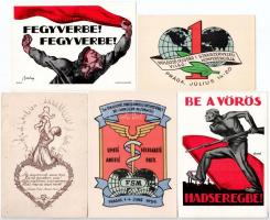 10 db MODERN propaganda motívum képeslap / 10 modern propaganda motive postcards