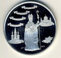 1991. "Mindszenty bíboros" Ag emlékérem 1oz (31,104g) T:PP Csak 5000db! Eredeti díszdobozb...