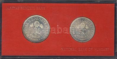 1969. 50Ft Ag + 100Ft Ag "Tanácsköztársaság" pár T:BU Eredeti plasztiktokban!
