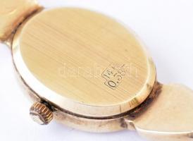 Vicence 14K arany női karóra. arany szíjjal. Jelzett. bruttó 17,38 g, kvarc szerkezet. / Gold women&...