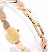 Vicence 14K arany női karóra. arany szíjjal. Jelzett. bruttó 17,38 g, kvarc szerkezet. / Gold women&...