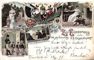 Kaiser Wilhelm I. litho