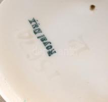 2 db kicslány figura: Royal dux kislány (több sérüléssel) + Bidrogkeresztúri lányka. Kézzel festett ...