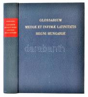 Glossarium Mediae et Infimae Latinitatis Regni Hungariae. Jussu et auxiliis Academiae Litterarum Hungaricae. Szerk.: Bartal Antal. (A magyarországi latinság szótára. Az 1901-es kiadás reprint kiadása. Bp., 1983, ÁKV. Kiadói aranyozott műbőr kötésben, jó állapotban.