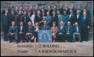 Farkasházy Tivadar: 22 bolond a Rádiókabaréból. Szerzői kiadás. A szerző által DEDIKÁLT. Győr, 1987, Széchényi-ny. Kiadói papírkötés.