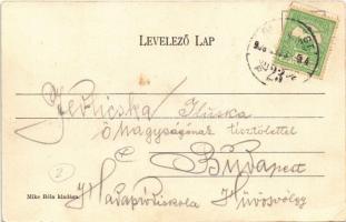 1908 Budapest II. Lipótmező, Hidegkúti út. Cs. és Kir. gyalogsági hadapród iskola, tiszti pavilon. M...