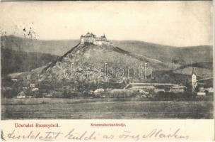 1911 Krasznahorkaváralja, Krásnohorské Podhradie; Krasznahorka vára / Hrad Krásna Horka / castle (kis szakadás / small tear)