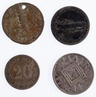 Vegyes: Ausztria 1925. 1/2Sch Ag + 3xklf gyengébb tartású Ag érme T:2,3-
Mixed: Austria 1925. 1/2 S...