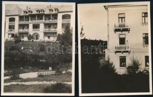 cca 1930 Tátraotthon, 2 db fotó, 10×8 cm / Tatranské Zruby, 2 photos