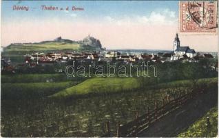 Dévény, Theben a. d. Donau, Devín (Pozsony, Bratislava); látkép, vár / general view, castle