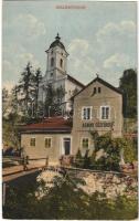1917 Szklenófürdő, Sklené Teplice; Ásvány gőzfürdő / spa, steam bath (EB)