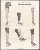 cca 1930 Szikla D. az A. A. Marks-féle valódi amerikai műlábak forgalmazója, tájékoztató prospektus,...