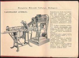 cca 1930-1940 Bp IX., Hungária Műszaki Vállalat Gépüzem tájékoztató prospektus, hajtott, 18p