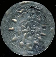 I.László 1077-95. Denár Ag ÉH.15 T:2 patina, két nagyobb és egy kisebb lyuk