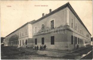 1916 Léva, Levice; Honvéd kaszárnya, laktanya. Nyitrai és Társa kiadása / Austro-Hungarian K.u.K. military barracks (EK)
