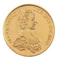 DN "Mária Karolina Lujza eljegyzésére készült 1768-as aranydukát" aranyozott Cu-Ni utánver...
