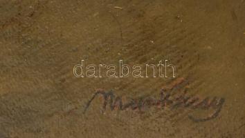 Munkácsy jelzéssel: Csendélet. Olaj, karton. Fa keretben. 82,5x57 cm