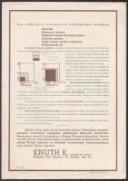 cca 1930 Knuth-Wofatit korszerű vízlágyító készülékek ismertető prospektusa, 4p
