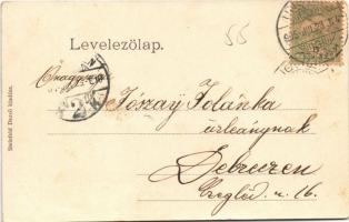 1905 Ungvár, Uzshorod, Uzhhorod, Uzhorod; Ungvári laktanya. Steinfeld Dezső kiadása / Austro-Hungari...