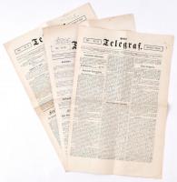 1867 A Pester Telegraf című német nyelvű újság 3 db száma