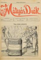1903 Mátyás Diák c. lap évfolyama karikatúrákkal 1903 augusztustól 1904 májusig. Kiadói egészvászon ...