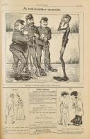 1903 Mátyás Diák c. lap évfolyama karikatúrákkal 1903 augusztustól 1904 májusig. Kiadói egészvászon ...