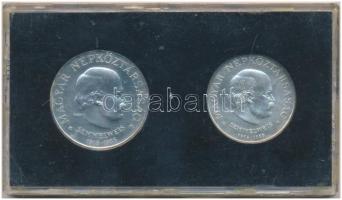 1968. 50Ft Ag + 100Ft Ag "Semmelweis pár" eredeti fekete "MNB" plasztik tokban T...