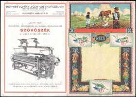 1935 Hofherr-Schrantz-Clayton-Schuttleworth Magyar Gépgyári Művek prospektusa pamutszövőszékről + ki...