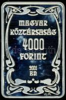 2001. 4000Ft Ag "100 éves a gödöllői művésztelep" T:PP Csak 4000db!