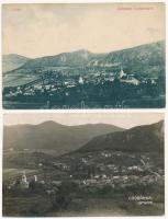 Csobánka - 2 db RÉGI város képeslap, ebből 1 fotó / 2 pre-1945 town-view postcards (1 photo)