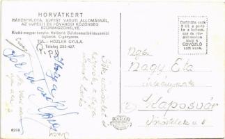 Budapest XV. Rákospalota, Horvátkert vendéglő. Tul.: Hózler Gyula