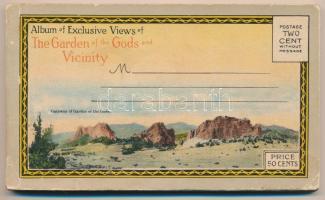 Colorado, Album of Exclusive Views of The Garden of the Gods and Vicinity. Published by R. S. Davis, Manitou. Booklet with 19 postcards (damaged cover)