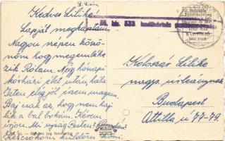 Kaposvár, Igazságügyi palota, Polgári fiúiskola, Horthy park + "M. KIR. HADIKÓRHÁZ"