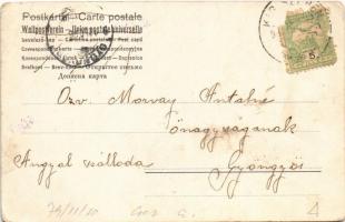 Boldog Karácsonyt! / Christmas greeting art postcard, Saint Nicholas s: Döcker (EB)