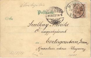 1898 Fröhliche Weihnachten! / Christmas greeting art postcard, Birth of Jesus Christ. Transparentpos...