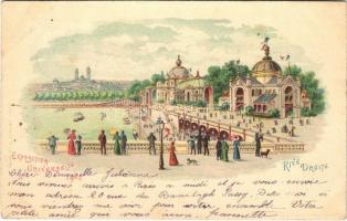 1900 Paris, Exposition Universelle 1900. Rive Droite. litho (EK)