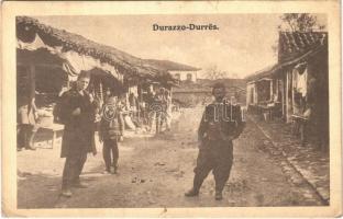 1925 Durres, Durazzo; Alter Markt im Varoschviertel / old market, Albanian folklore (EK)