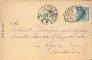 1901 Dobbiaco, Toblach (Südtirol); Südbahn-Hotel, Elise Überbacher Eigenthümerin / hotel, tennis cou...