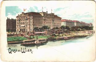 Wien, Vienna, Bécs; Hotel Metropole, steamships s: Erwin Pendl (EM)