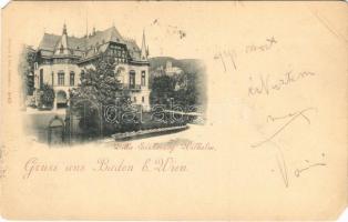 1897 (Vorläufer!) Baden bei Wien, Villa Erzherzog Wilhelm (EM)
