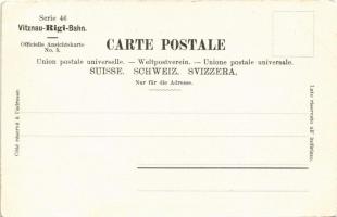 Rigi, Rigibahn; Schnurtobelbrücke / rack railway, train. Coll. Stolle No. 542. Serie 46. Vitznau-Rig...