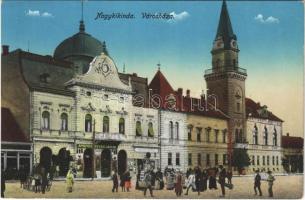 Nagykikinda, Kikinda; Városház, Angner István János és Pentz Péter üzlete / town hall, shops