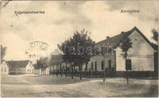 1937 Szigetszentmárton, Községháza. Hangya szövetkezet kiadása (EB)