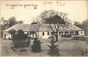 1909 Túristvándi, Kölcsey kúria, kastély. Hollósi fényképész felvétele (EK)