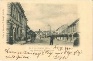 1900 Magyaróvár, Mosonmagyaróvár; Magyar utca, Günther Adolf üzlete. A. Kumpf kiadása (EK)